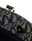 Dior Trotter Bag Handbag Navi White Linen Leather  Dior
