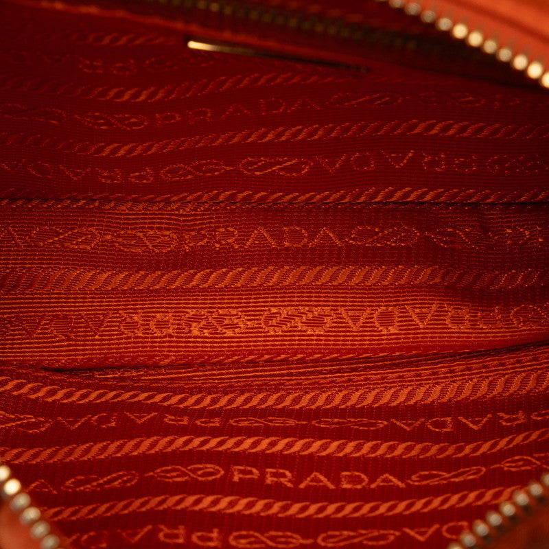 PRADA Prada Triangle Logo  BT0779 Shoulder Bag Nylon/ Orange Lady Stirling