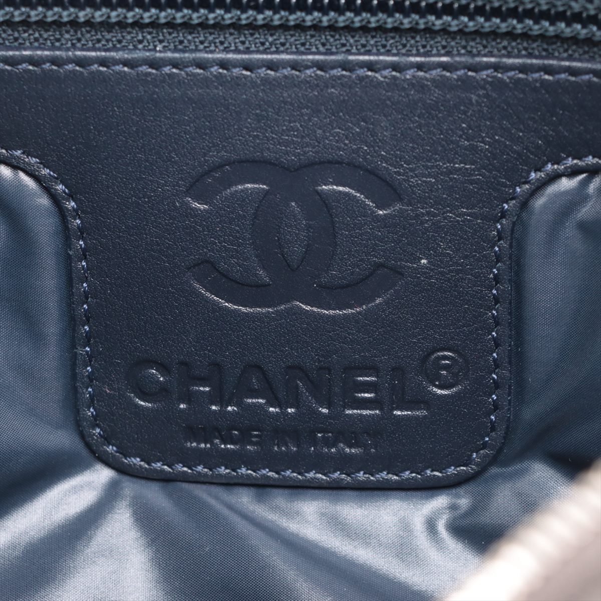 Chanel Coconut Nylon X Leather Shoulder Bag Gr Silver Gold  13th
