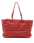 Chanel Wild Stitch Tote Bag Pink Leather