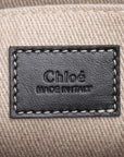 Chloe Woody Medium Canvas  Leather Tote Bag Nbey