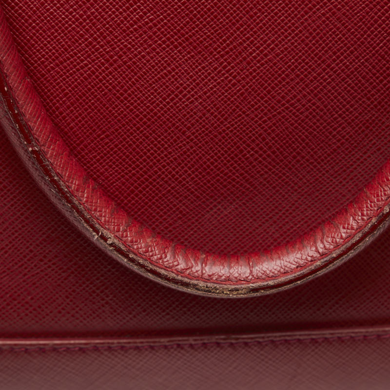 PRADA PRADA Sapphiano BN2558 Handbags Leather Red