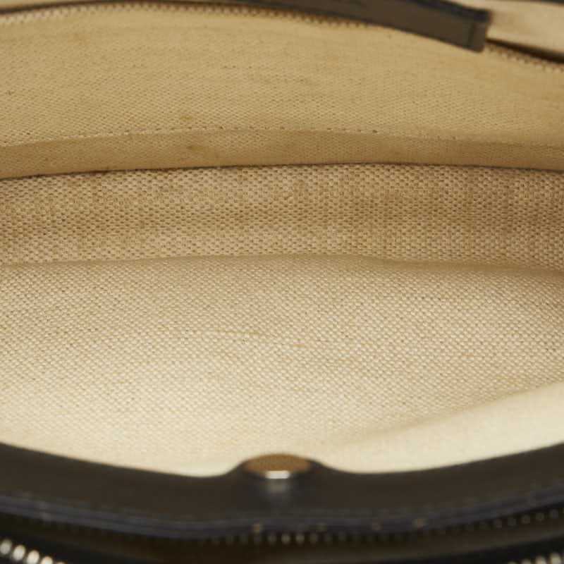BALENCIAGA Crossbody Bag in Canvas Leather White Black 339937