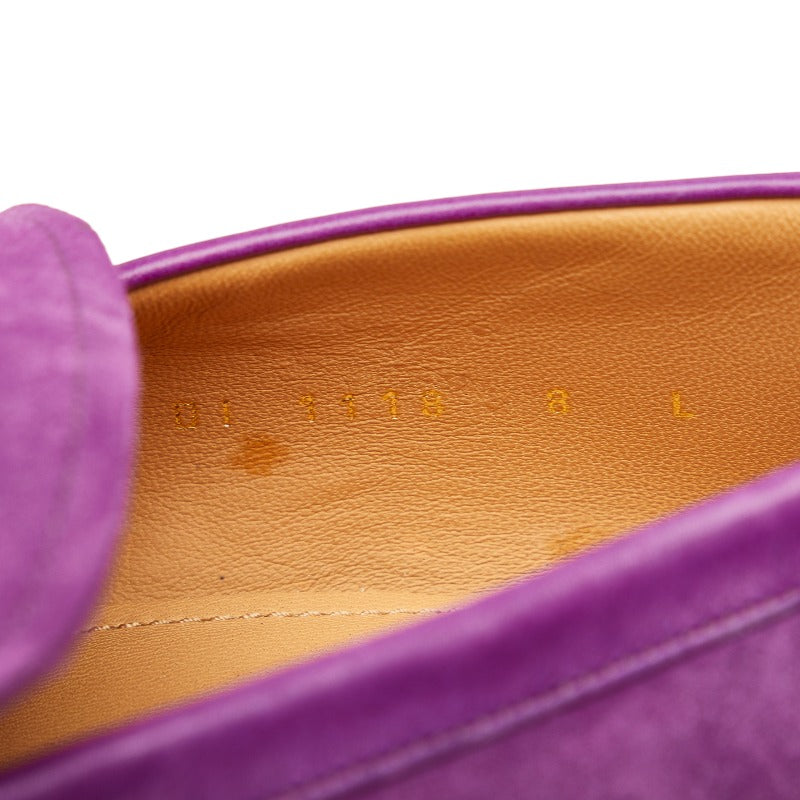 Louis Vuitton Mens Loafers DI1118 Suede Purple