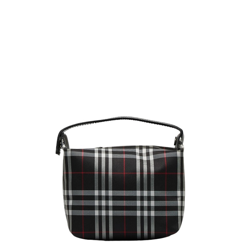 Burberry Nova Check Mini Handbags Accessory  Black Nylon Leather Ladies BURBERRY