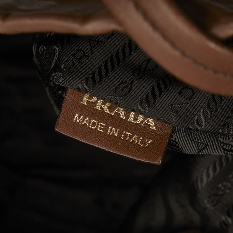 PRADA PRADA BN1760 Handbag Leather Brown  Ladies Ladies