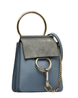 Chloe FAYE Fairy Small Bracelet Bag Shoulder Bag One Shoulder Bag Light Blue Leather   Chloe