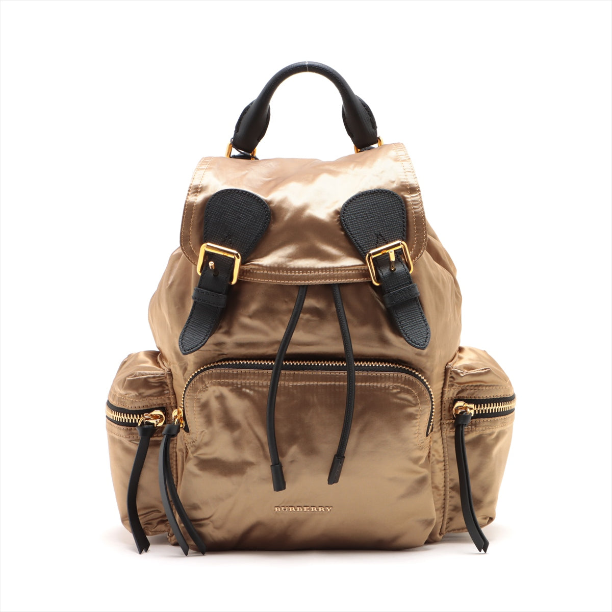Birkinberry Logo Nylon Backpacks/Rucks Gold Earl