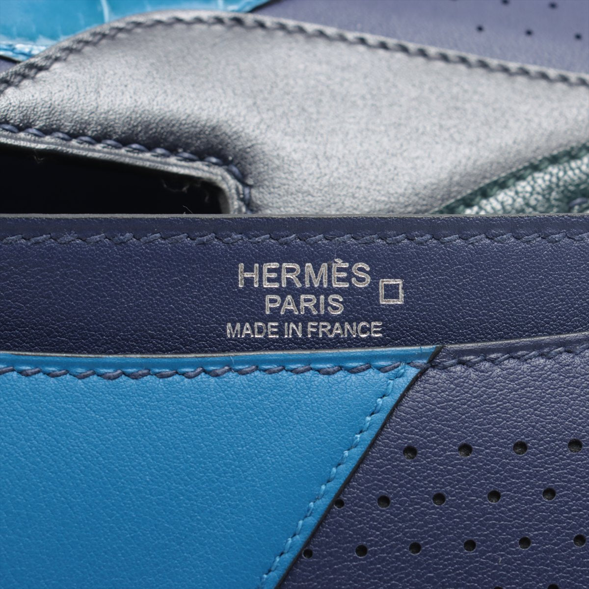 Hermes Constance 24 Alligator x  x  Blue Anchor Silver  D2019