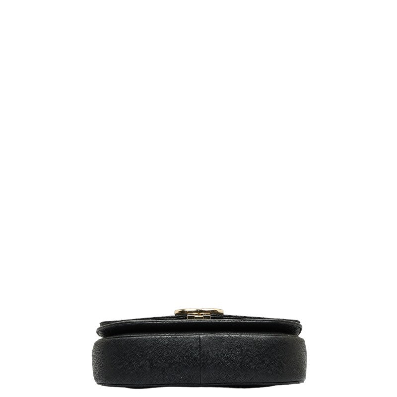 Chanel Mattress Chain Shoulder Bag Black Multicolor Caviar Skin Ladies Chanel