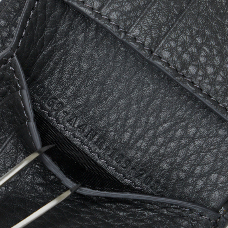 FENDI FENDI 7M0169 Double Folded Wallet Leather Gray Men's Gray