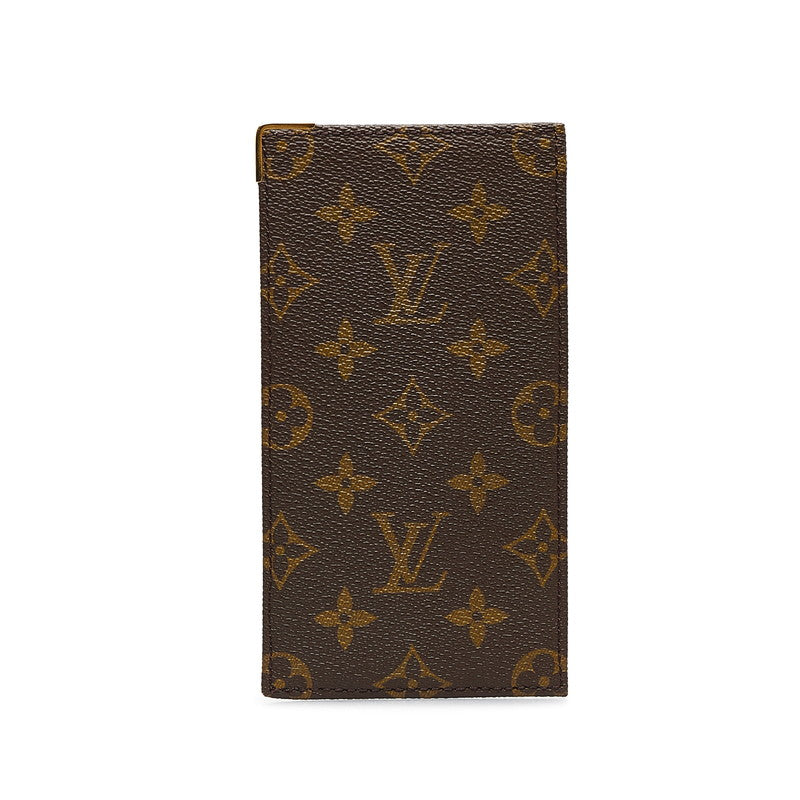 Louis Vuitton Vintage Monograms 1984 Offert PAR Banknote Long Wallet Checkout Case Brown PVC Leather Ladies Louis Vuitton