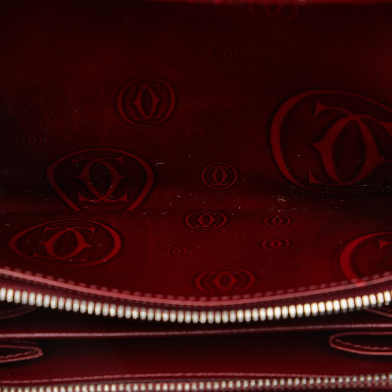Cartier  Birthd Double Fold Wallet Wine Red Bordeaux Emmelie  Cartier