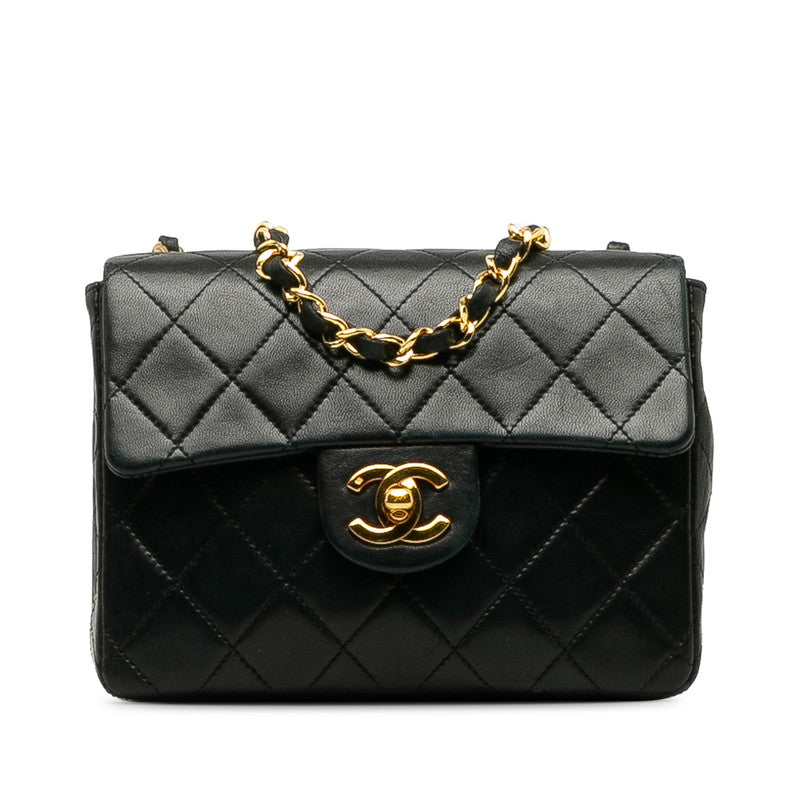 Chanel Mini Mattress Chain houlder Bag Black   Chanel
