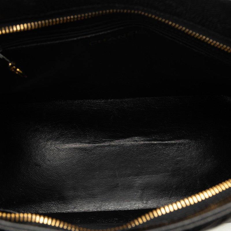 Chanel   Cocomark Tooth Bag Handbag Black Caviar   Chanel