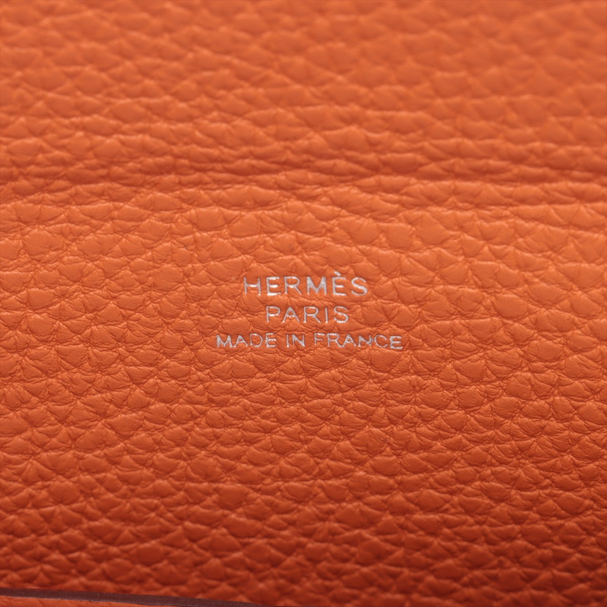 Hermes Vidopoš Togo Orange Silver