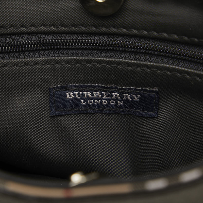 Burberry Nova Check Mini Handbags Brown Canvas Leather  Burberry