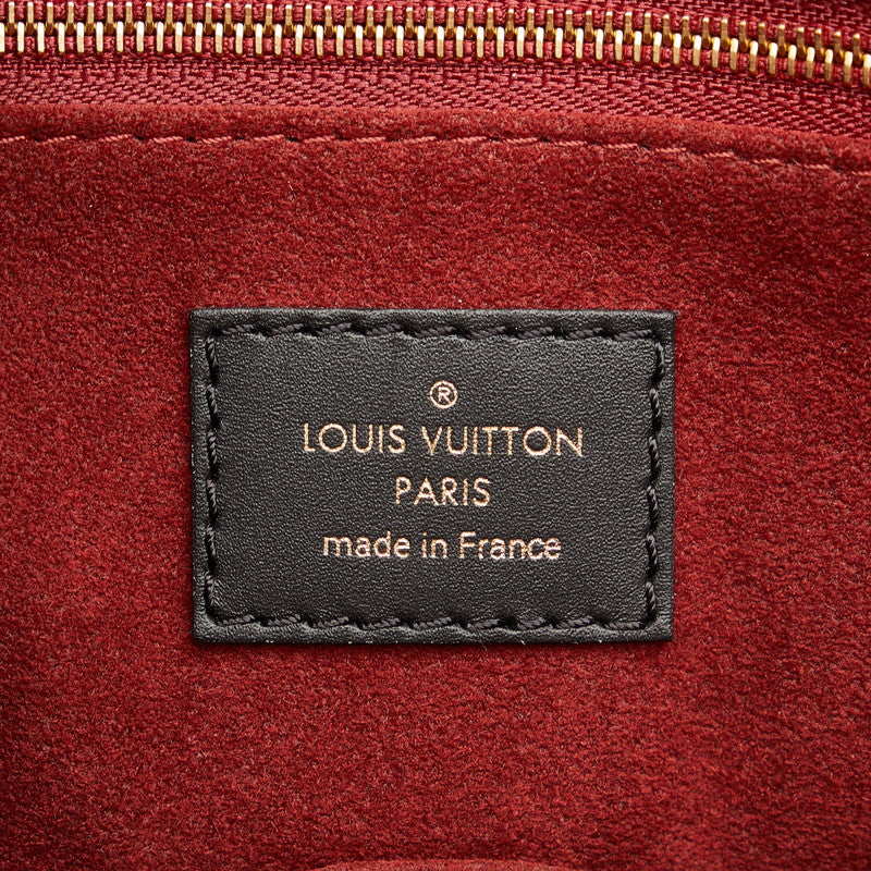 Louis Vuitton Monogram Implant Onzagor GM Handbag Shoulder Bag 2WAY M45945 Black Ivory Leather  Louis Vuitton