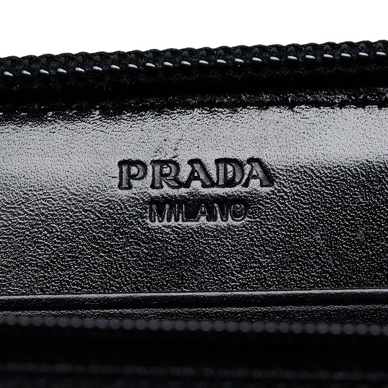 Prada Logo  Roundfassner Long Wallet M506 Blue Nylon Men PRADA [Originals] Vintage