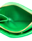 Bottega Veneta Intrecciato Wallet in Lambskin Green 608059