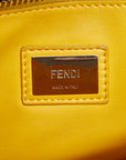 FENDI Peekaboo Top Handle Handbag Light Blue Leather Ladies