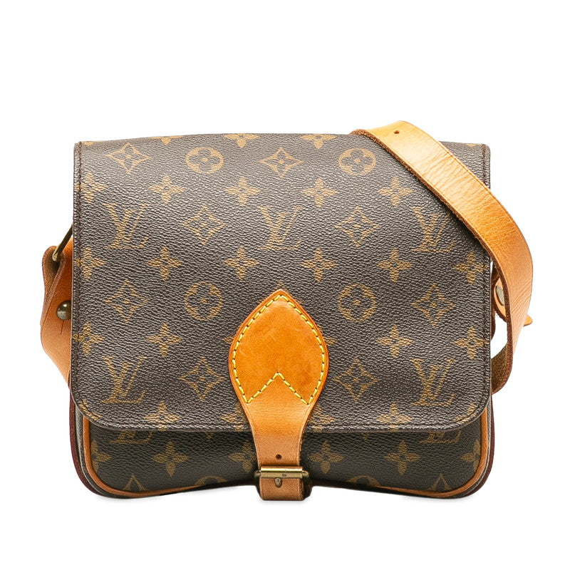 Louis Vuitton Monogram Cartesier 22 Slipper Shoulder Bag M51253 Brown PVC Leather  Louis Vuitton